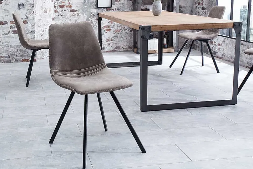 Riess-Ambiente Retro Möbel|Industrial Loft > Retro Stuhl AMSTERDAM CHAIR taupe grau Designklassiker