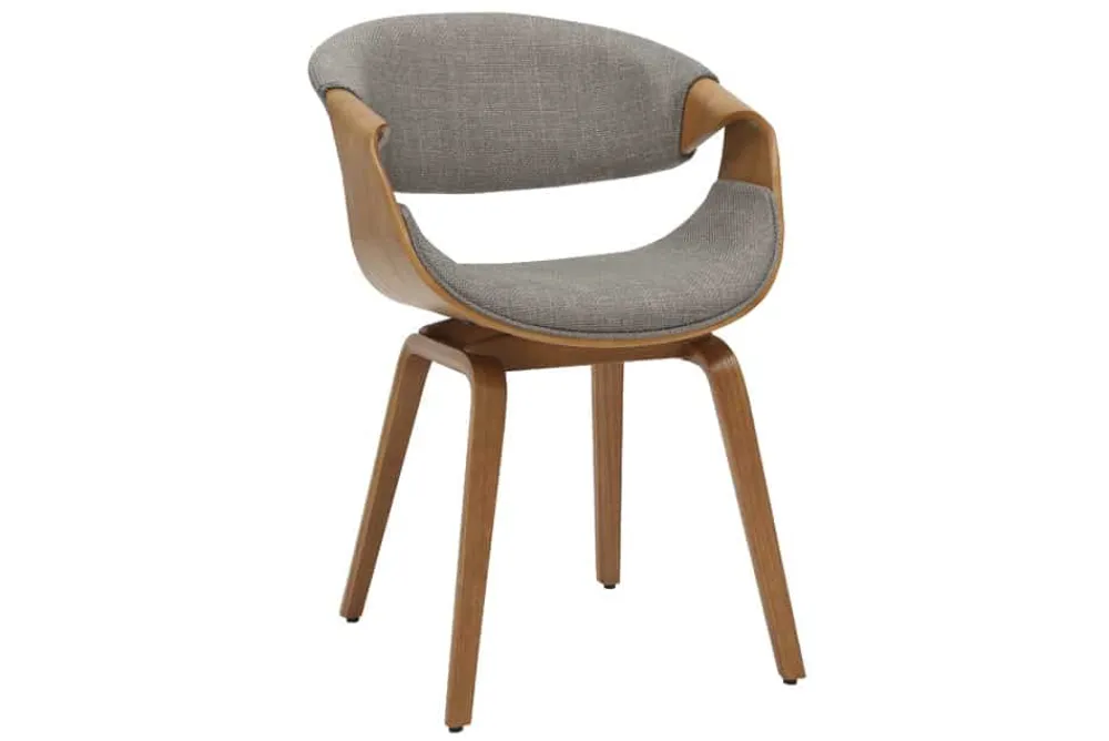 Riess-Ambiente Skandinavisch|Stühle > Retro Stuhl ORGANIC natur Eschenholz grau Strukturstoff