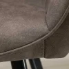 Riess-Ambiente Retro Möbel|Stühle > Retro Stuhl PALERMO taupe mit Armlehne und Ziersteppung