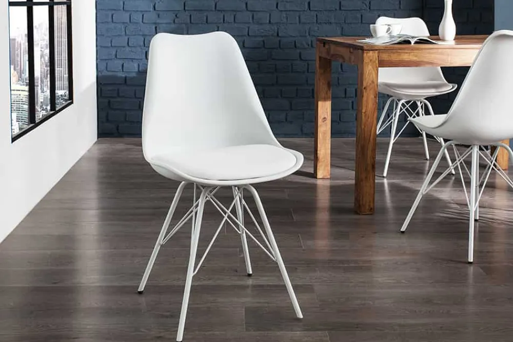 Riess-Ambiente Skandinavisch|Retro Möbel > Retro Stuhl SCANDINAVIA MEISTERSTÜCK weiß