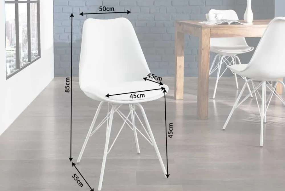 Riess-Ambiente Skandinavisch|Retro Möbel > Retro Stuhl SCANDINAVIA MEISTERSTÜCK weiß