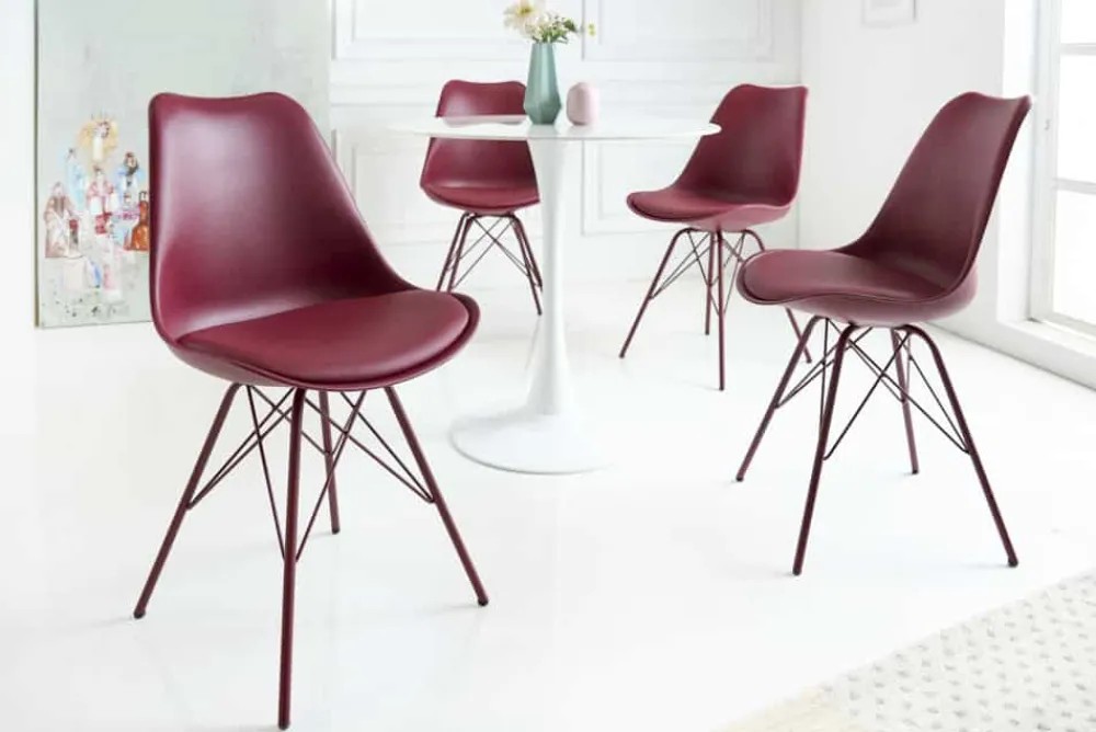 Riess-Ambiente Skandinavisch|Retro Möbel > Retro Stuhl SCANDINAVIA MEISTERSTÜCK rot
