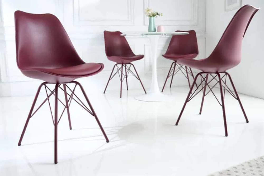 Riess-Ambiente Skandinavisch|Retro Möbel > Retro Stuhl SCANDINAVIA MEISTERSTÜCK rot