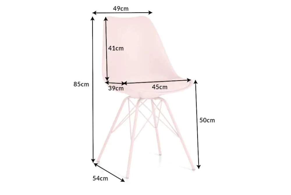 Riess-Ambiente Skandinavisch|Retro Möbel > Retro Stuhl SCANDINAVIA MEISTERSTÜCK rosa