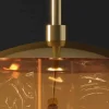 Riess-Ambiente Goldene Möbel|Hängelampen > Runde Hängelampe LIQUID DIAMOND 20cm gold Glas Stahl Kugelleuchte
