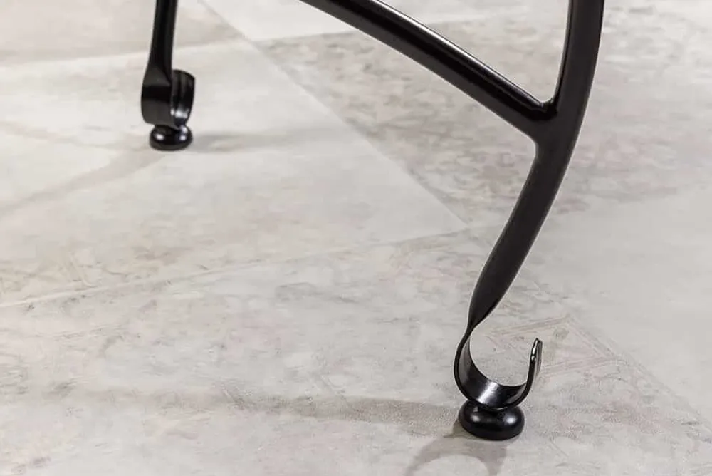 Riess-Ambiente Beistelltische > Runder Beistelltisch MARRAKESCH 50cm silber Teetisch abnehmbares Tablett klappbar