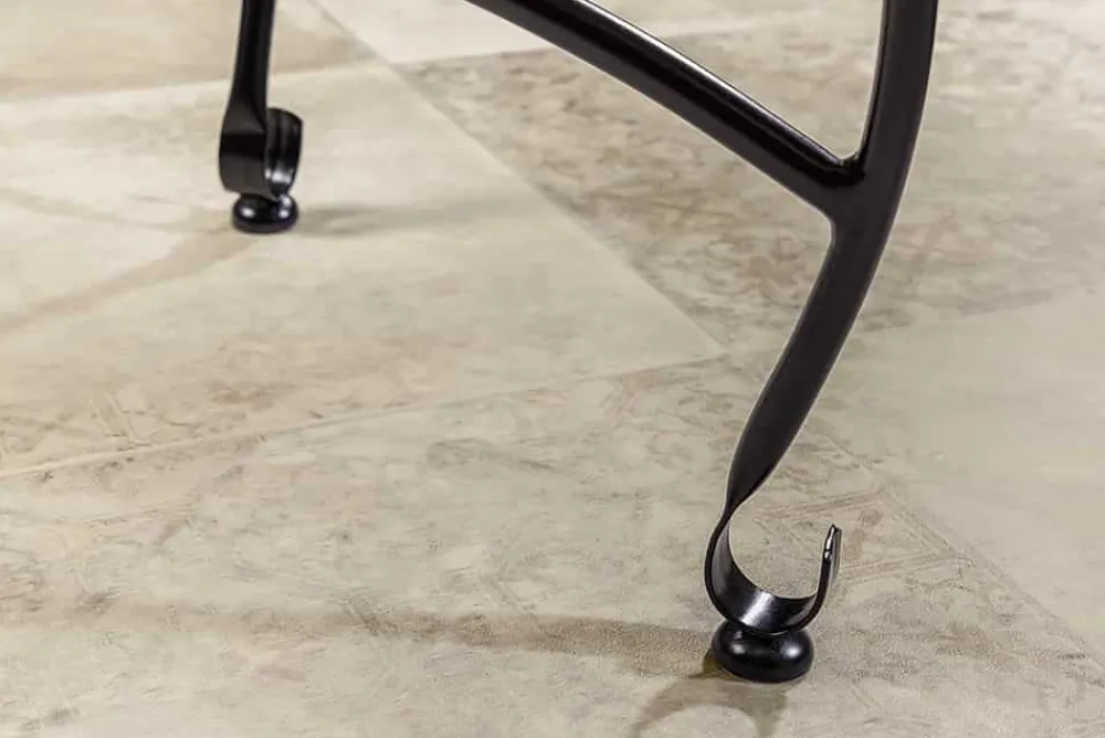Riess-Ambiente Beistelltische > Runder Beistelltisch MARRAKESCH 40cm silber Teetisch abnehmbares Tablett klappbar