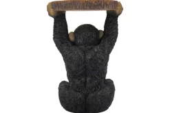 Riess-Ambiente Beistelltische > Runder Beistelltisch MONKEY 55cm schwarz grau Affen-Skulptur handmade