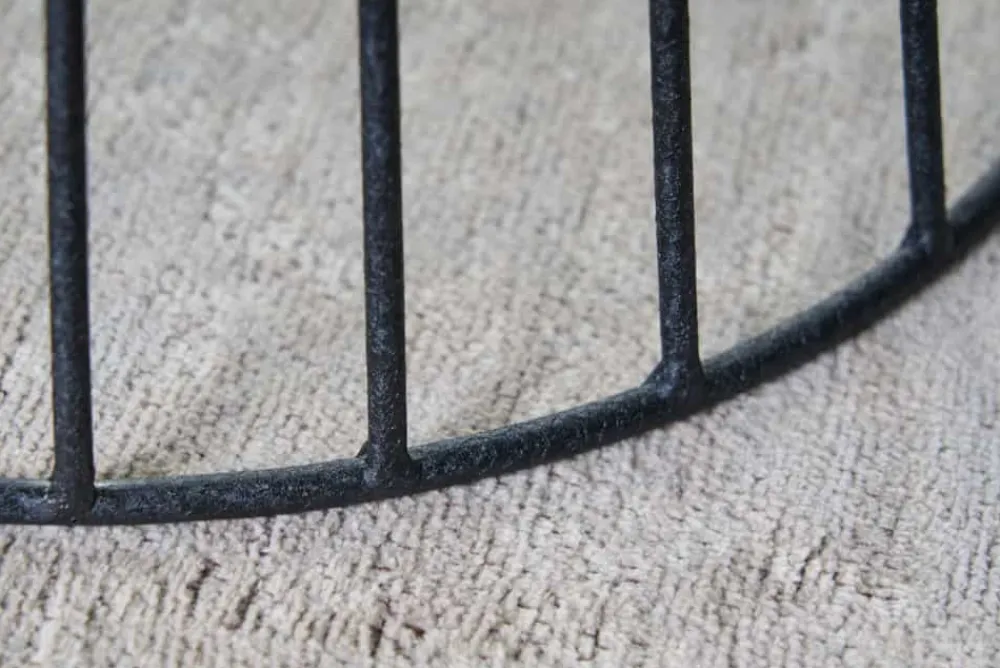 Riess-Ambiente Beistelltische|Industrial Loft > Runder Beistelltisch VARIATION 45cm schwarz Metallgestell Eisen handmade