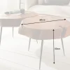 Riess-Ambiente Mehr...|Couchtische > Runder Couchtisch GOA 60cm Akazie Massivholz Baumstamm schwarze Metallbeine