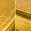 Riess-Ambiente Goldene Möbel|Couchtische & Truhen > Runder Couchtisch ORIENT STORAGE 70cm gold Metall mit Stauraum Hammerschlag Design handmade
