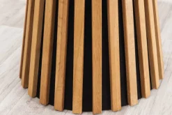 Riess-Ambiente Skandinavisch|Couchtische & Truhen > Runder Couchtisch VALHALLA WOOD 50cm natur Eichenholz Säulenfuß