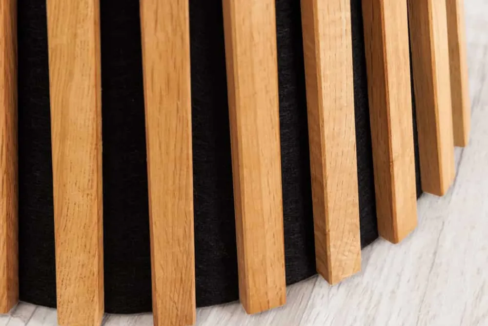 Riess-Ambiente Skandinavisch|Couchtische & Truhen > Runder Couchtisch VALHALLA WOOD 50cm natur Eichenholz Säulenfuß