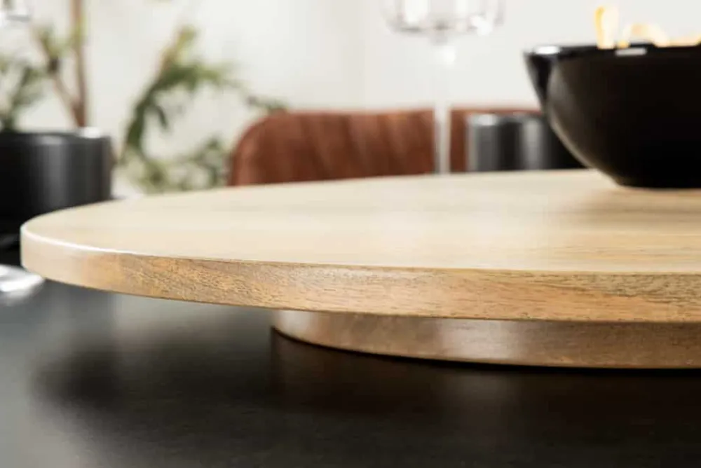 Riess-Ambiente Dekoration > Runder Drehteller MAKASSAR 50cm natur Mangoholz massiv handmade