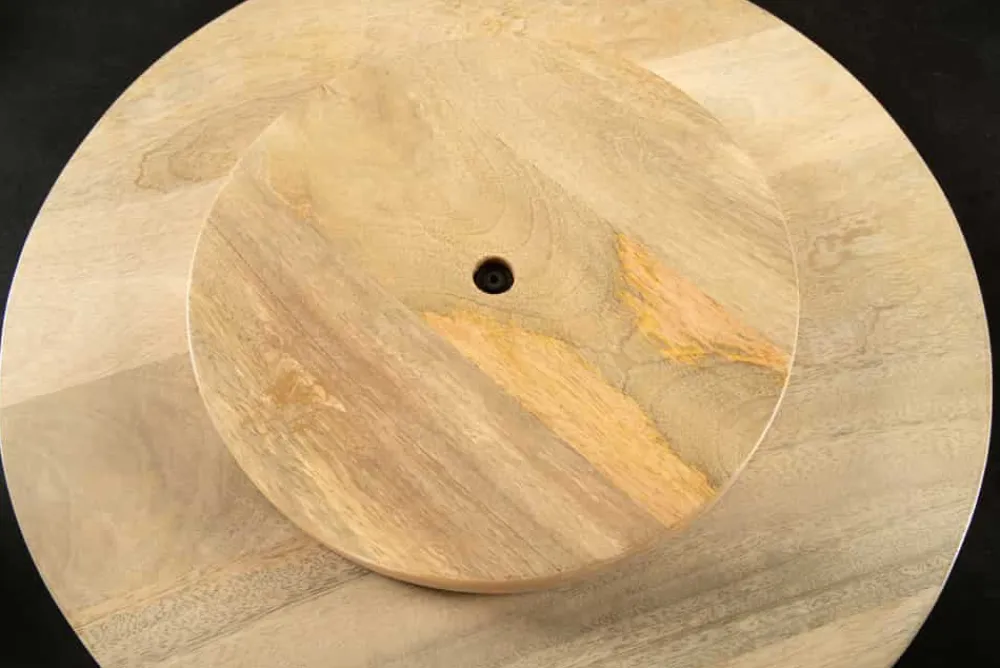 Riess-Ambiente Dekoration > Runder Drehteller MAKASSAR 50cm natur Mangoholz massiv handmade