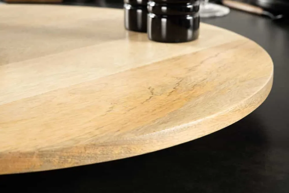 Riess-Ambiente Dekoration > Runder Drehteller MAKASSAR 50cm natur Mangoholz massiv handmade