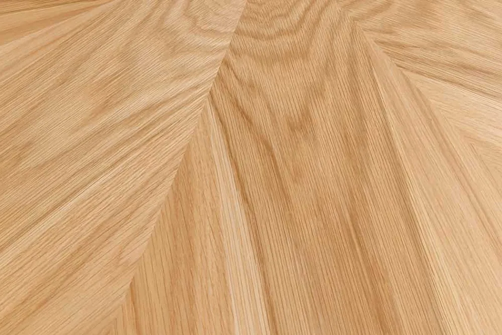 Riess-Ambiente Esstische > Runder Esstisch ATELIER 120cm natur Eiche schwarz Metall Säulenfuß