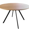 Riess-Ambiente Industrial Loft|Esstische > Runder Esstisch ATELIER 120cm natur Eiche schwarz Metall