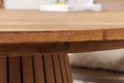 Riess-Ambiente Esstische|Gartentische > Runder Esstisch EMPIRE TEAK 120cm braun Teakholz Indoor Outdoor wetterfest