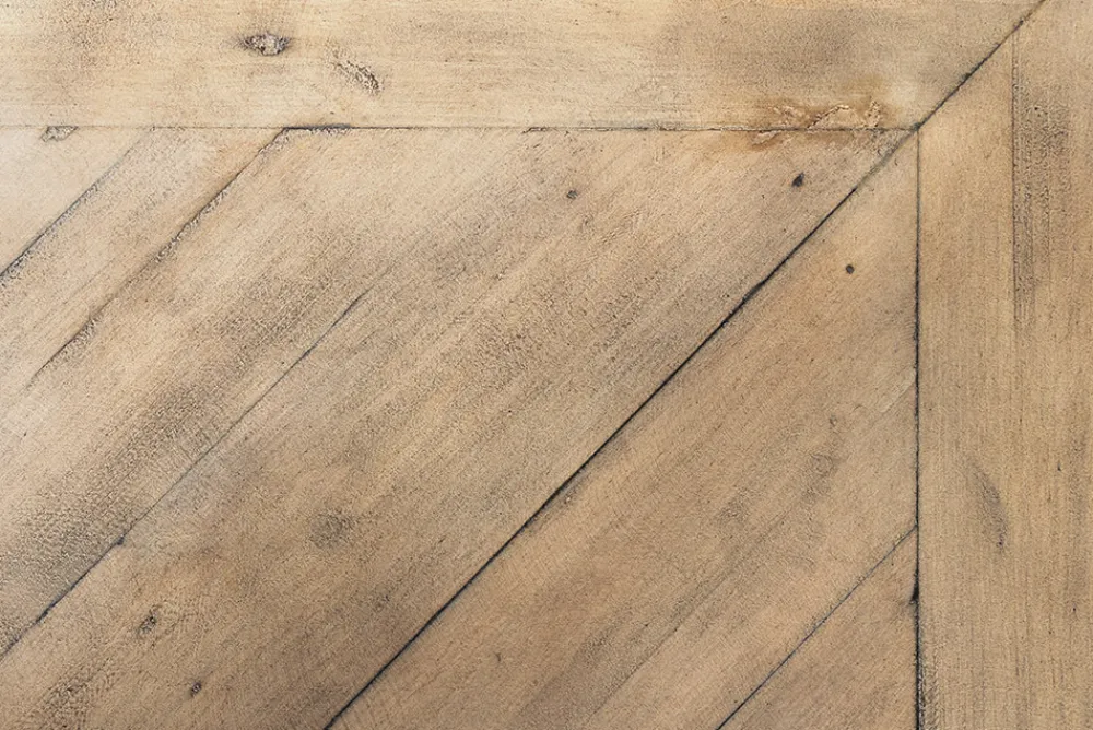 Riess-Ambiente Mehr...|Massivholzesstische > Runder Esstisch HAMPTONS 140cm hellbraun creme recycelte Pinie Massivholz