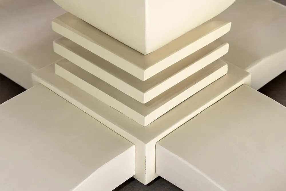 Riess-Ambiente Mehr...|Massivholzesstische > Runder Esstisch HAMPTONS 120cm hellbraun creme recycelte Pinie Massivholz
