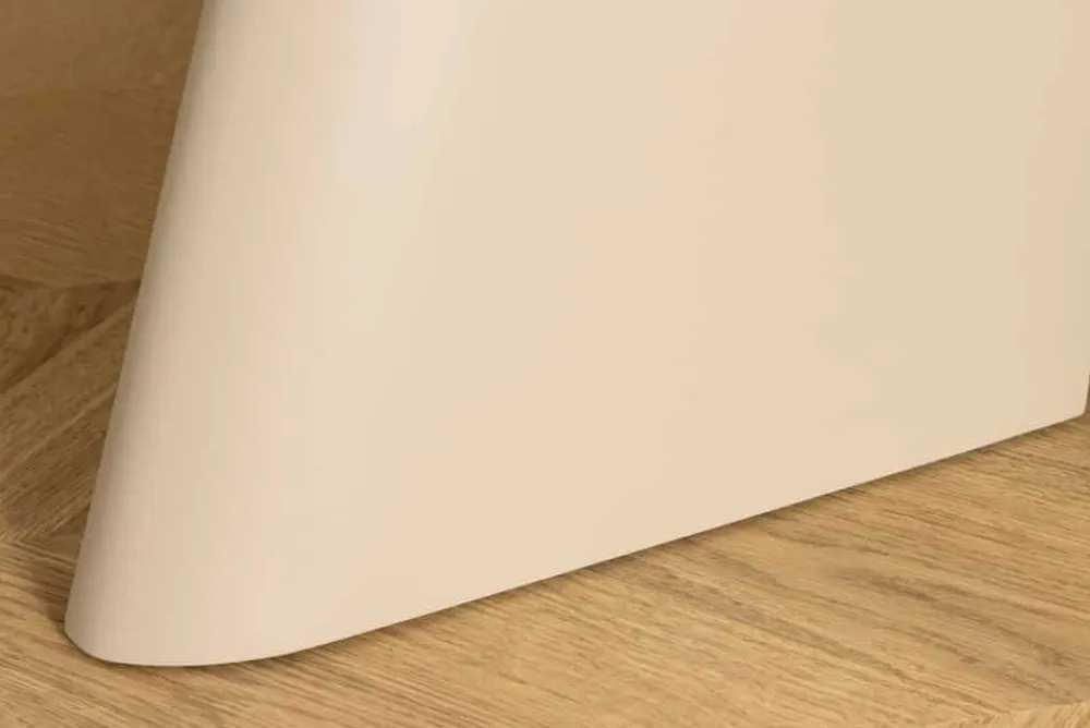Riess-Ambiente Skandinavisch|Esstische > Runder Esstisch ORGANIKO 120cm cement greige mit skulpturalem Säulengestell