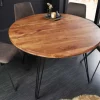 Riess-Ambiente Esstische|Mehr... > Runder Esstisch SCORPION 120cm Akazie natur Massivholz Hairpin Legs Retro Design