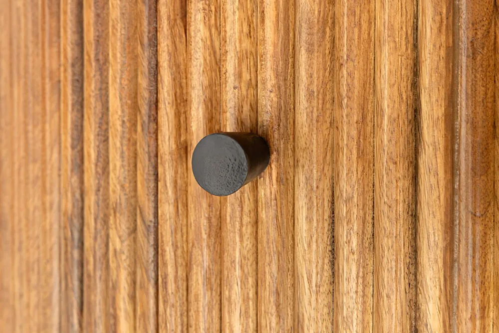 Riess-Ambiente Mehr...|Massivholzesstische > Runder Esstisch TRES CHIC 120cm braun Mangoholz Massivholz mit Stauraum