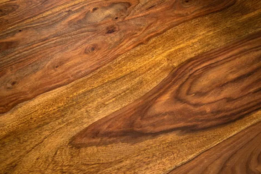 Riess-Ambiente Mehr...|Massivholzesstische > Runder Esstisch TRES CHIC 120cm braun Sheeshamholz stone finish massiv mit Säulenfuß