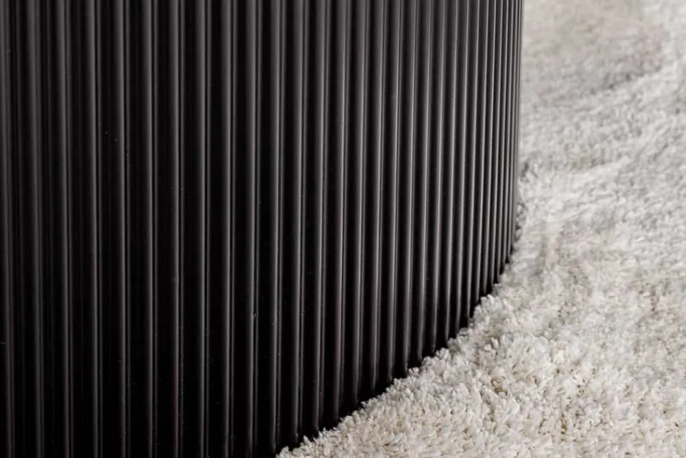 Riess-Ambiente Esstische > Runder Esstisch UNIQUE 120cm schwarz Keramik mit Säulenfuß