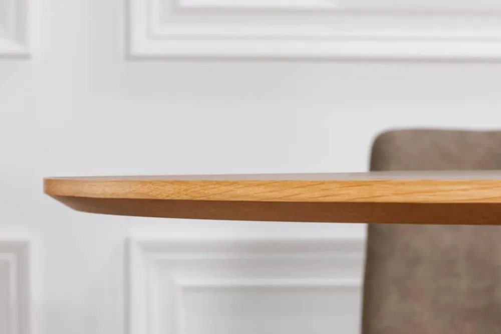 Riess-Ambiente Industrial Loft|Esstische > Runder Esstisch VALHALLA WOOD 140cm natur Eichenholz Säulenfuß