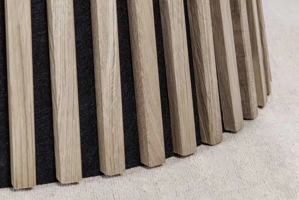 Riess-Ambiente Skandinavisch|Esstische > Runder Esstisch VALHALLA WOOD 120cm grau Eichenholz Säulenfuß
