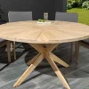 Riess-Ambiente Haus & Garten|Mehr... > Runder Gartentisch KOPENHAGEN 140cm natur Akazie Massivholz In- und Outdoor wetterfest