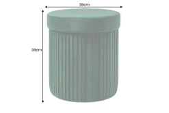 Riess-Ambiente Sitzhocker|Samt Möbel ><noscript><img width=