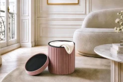 Riess-Ambiente Sitzhocker|Samt Möbel ><noscript><img width=