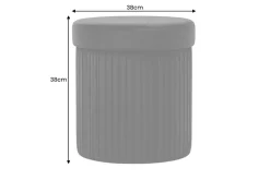 Riess-Ambiente Sitzhocker|Samt Möbel ><noscript><img width=