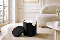 Riess-Ambiente Sitzhocker|Samt Möbel ><noscript><img width=