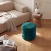 Riess-Ambiente Sitzhocker|Samt Möbel > Runder Polsterhocker VOGUE 40cm grün Samt mit Stauraum
