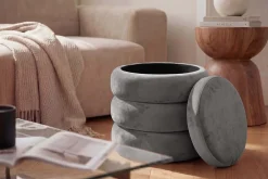 Riess-Ambiente Sitzhocker|Samt Möbel ><noscript><img width=