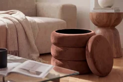 Riess-Ambiente Sitzhocker|Samt Möbel ><noscript><img width=