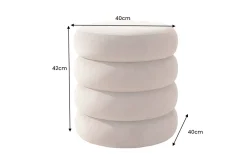 Riess-Ambiente Sitzhocker|Samt Möbel ><noscript><img width=