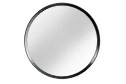 Riess-Ambiente Mehr...|Wohnaccessoires > Runder Wandspiegel AMSTERDAM 70cm natur schwarz Eiche Massivholz handmade