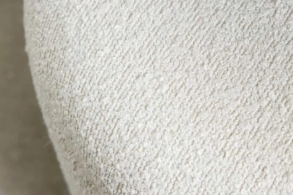 Riess-Ambiente Skandinavisch|Sitzbänke > Scandinavische Polsterbank VOGUE 110cm weiß Bouclé schwarz Sitzbank mit Stauraum