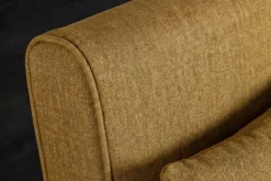 Riess-Ambiente Sessel|Retro Möbel > Schlafsessel SMART MULTIFUNCTION 100cm senfgelb Vogue Seiden Samtstoff