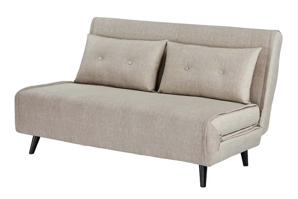 Riess-Ambiente Sessel|Retro Möbel > Schlafsessel SMART MULTIFUNCTION 140cm champagner Vogue Seiden Samtstoff
