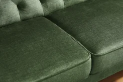 Riess-Ambiente Samt Möbel|3-Sitzer Sofa > Schlafsofa MAISON BELLE AFFAIRE 220cm moosgrün Vogue Seiden Samtstoff 3-Sitzer