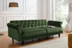 Riess-Ambiente Samt Möbel|3-Sitzer Sofa ><noscript><img width=