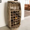 Riess-Ambiente Weinregale|Barschränke > Shabby Chic Weinregal BODEGA 100cm natur Pinie Weinfass für 24 Flaschen
