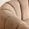 Riess-Ambiente Samt Möbel|Retro Möbel > 3-Sitzer Sofa BABYLON 200cm champagner beige Samt mit Ziersteppung