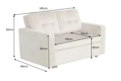 Riess-Ambiente 2-Sitzer Sofa|Skandinavisch > Sofa mit Schlaffunktion SMART moosgrün hochwertiger Vogue Seiden Samtstoff